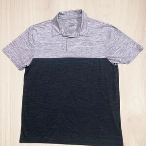 Old Navy Active Two-Tone Polo Shirt - Gray - Medium